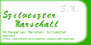 szilveszter marschall business card